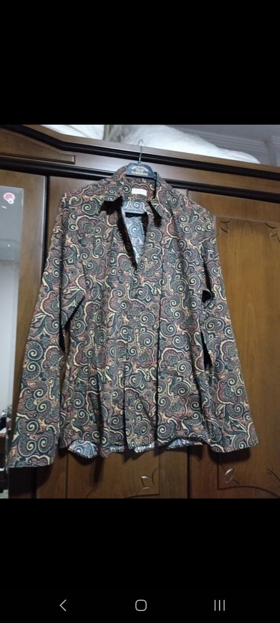 desenli erkek  gömlek( dires van note ) - Görsel 5