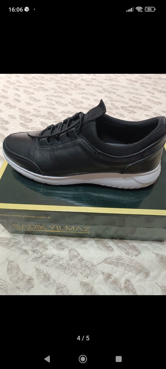 Siyah Bağcıklı Erkek Spor Ayakkabı Sadık Yılmaz 42 numara - Görsel 3