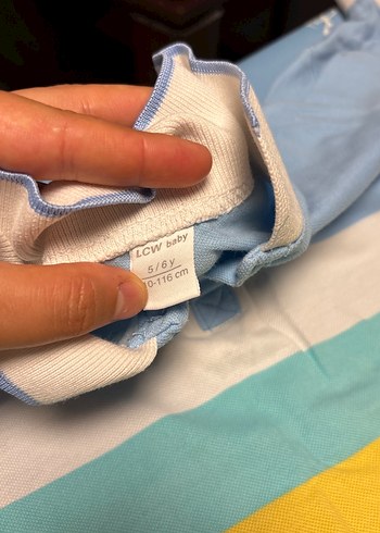 5 Yaş Beden Erkek Çocuk Çok Renkli Kısa Kollu Polo Tişört