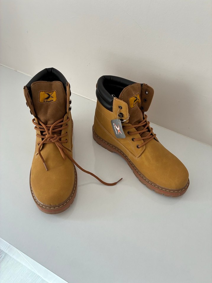 Kahverengi Süet nubuk Bağcıklı Erkek Bot - Görsel 3