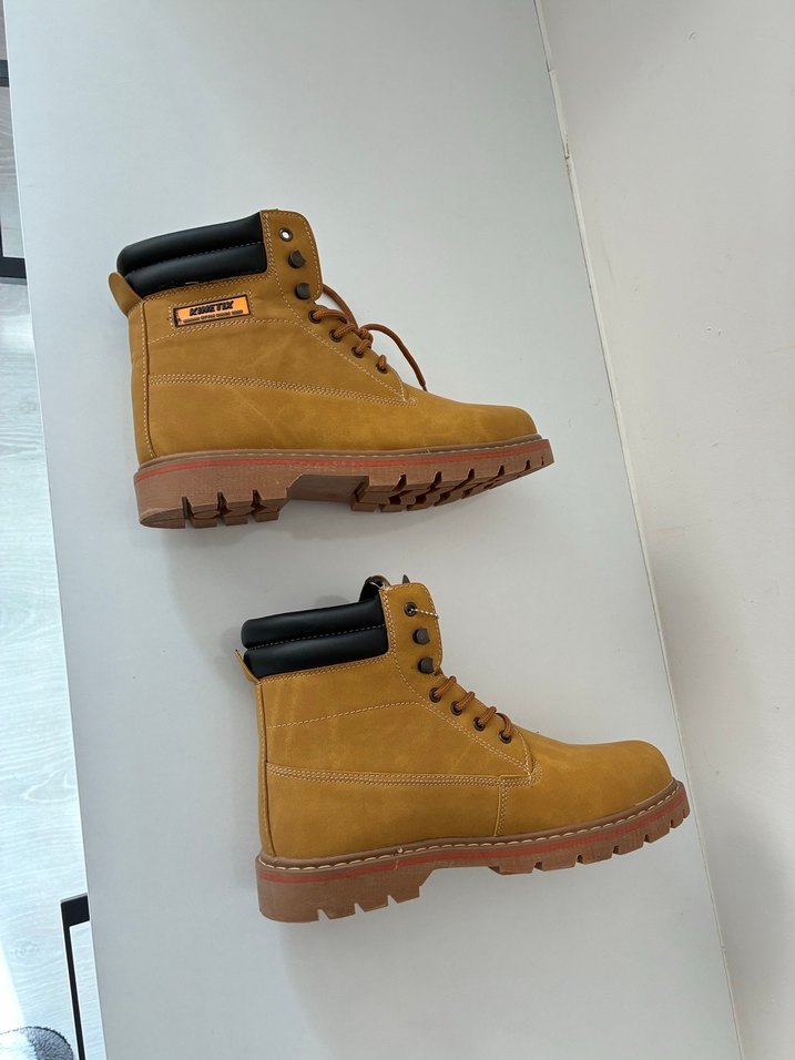 Kahverengi Süet nubuk Bağcıklı Erkek Bot - Görsel 5