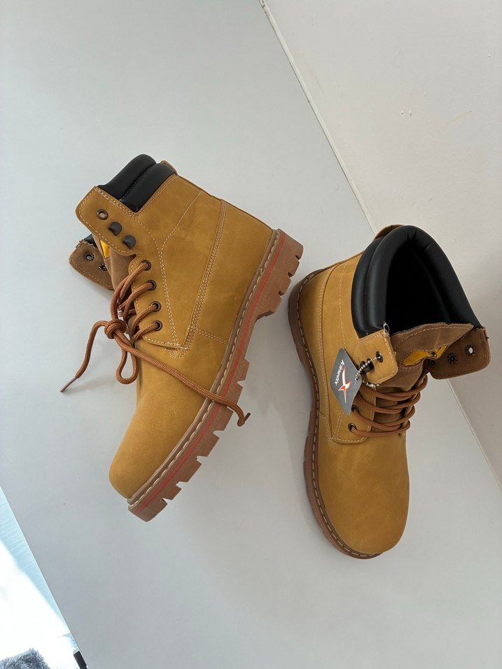 Kahverengi Süet nubuk Bağcıklı Erkek Bot - Görsel 4