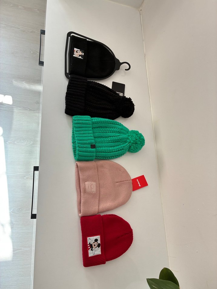 Bej Örgü Kadın Bere - Basic Street Wear - Görsel 4