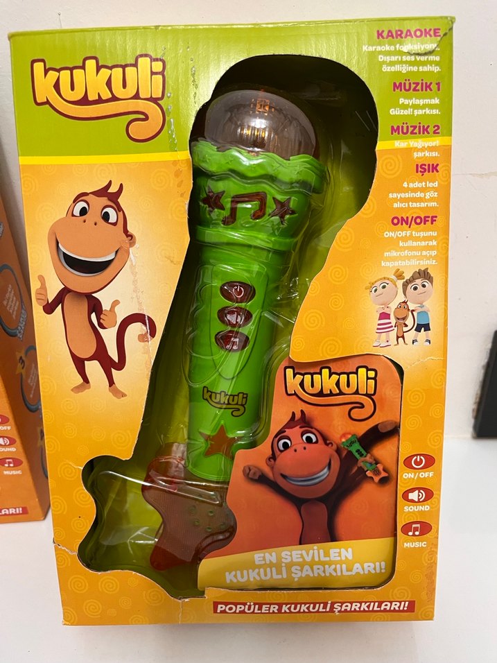 Renkli Kukuli Mikrofon Müzik Oyuncağı - Görsel 4