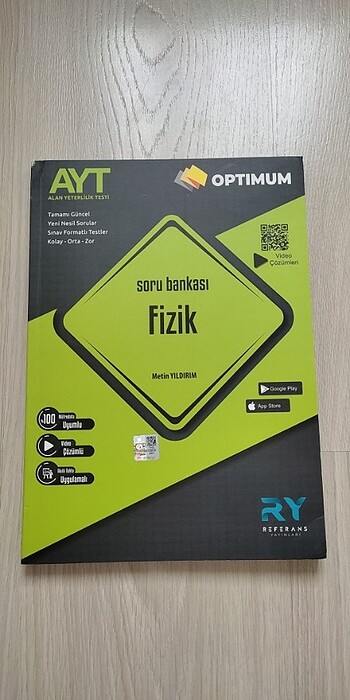  2023 Basım Optimum Referans Yayınları Ayt Fizik Soru Bankası 