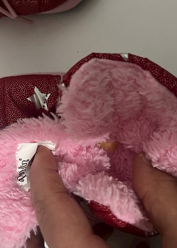 Kız Çocuk Pembe Kürklü Sıcak Ev Terliği - Görsel 5