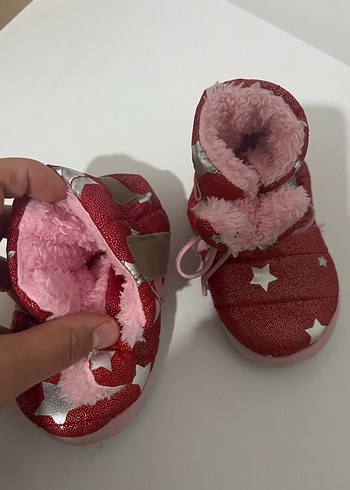 Kız Çocuk Pembe Kürklü Sıcak Ev Terliği - Görsel 3