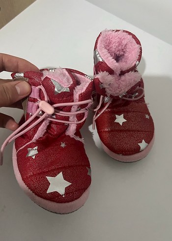 Kız Çocuk Pembe Kürklü Sıcak Ev Terliği - Görsel 4