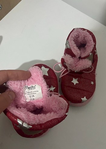 Kız Çocuk Pembe Kürklü Sıcak Ev Terliği - Görsel 6