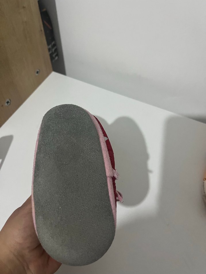 Kız Çocuk Pembe Kürklü Sıcak Ev Terliği - Görsel 2