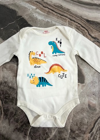 Uzun Kollu Renkli Baskılı Bebek Body - Görsel 2