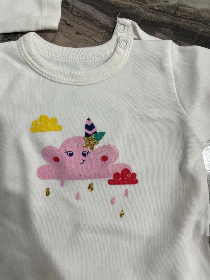 Uzun Kollu Renkli Baskılı Bebek Body - Görsel 5