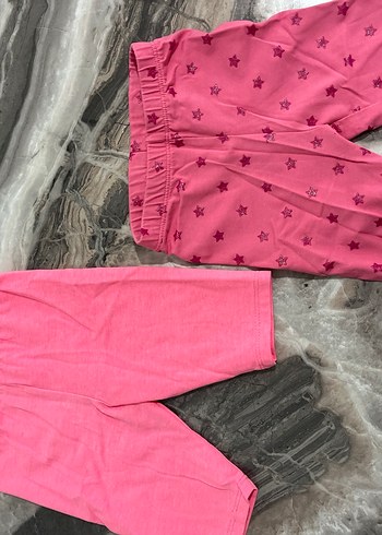Kız Çocuk Pembe Basic Tayt - Görsel 2