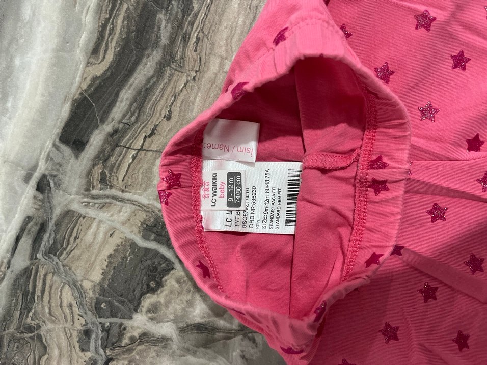 Kız Çocuk Pembe Basic Tayt - Görsel 3