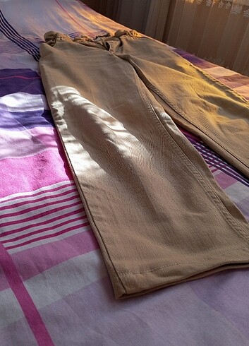 l Beden camel Renk Bej rengi beli lastikli pantolon