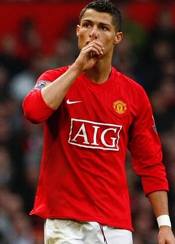 C. Ronaldo Manchester United 2007 / 2008 Kırmızı Uzun Kollu Nost