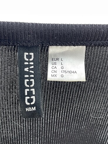 l Beden siyah Renk H&M Bluz %70 İndirimli.