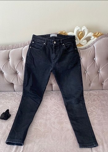 Pull & Bear Siyah Slim Fit Erkek Jean - Görsel 3