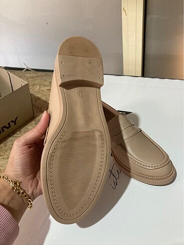 39 Beden Kadın Sütlü Kahve Loafer Ayakkabı