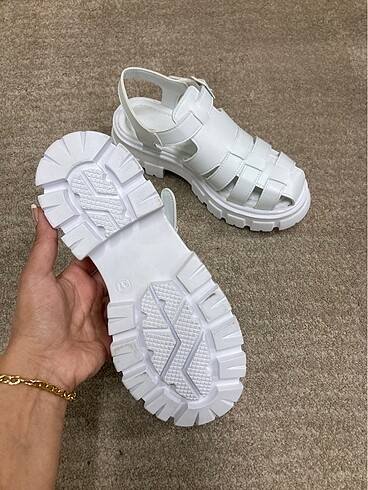 36 Beden beyaz Renk Kadın Beyaz Kalın Taban Ayakkabı