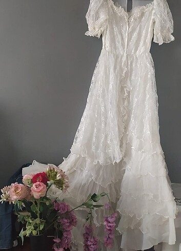 Vintage gelinlik  - Görsel 7