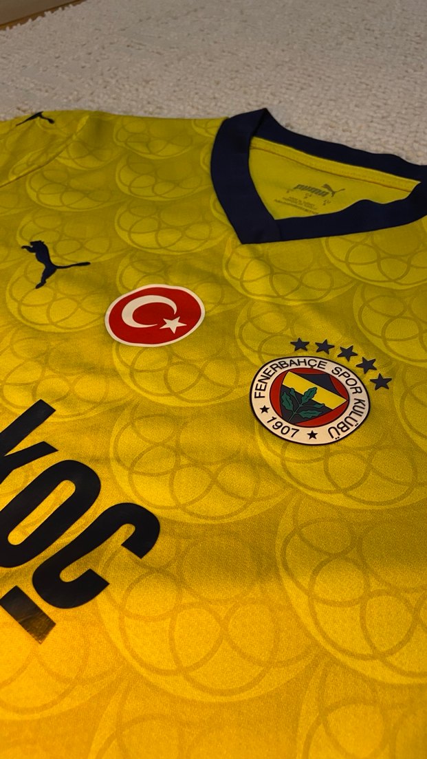 Orijinal Kadın Sarı Kısa Kollu Fenerbahçe Forma - Görsel 4