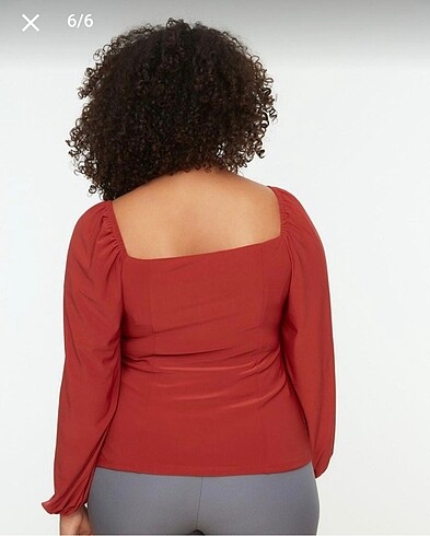 Trendyol & Milla Trendyolcurve Kiremit Bluz