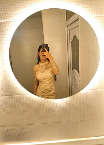 simli dekolteli balık abiye - Görsel 2