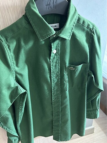 4 Yaş Beden yeşil Renk Lacoste 4 yaş gömlek