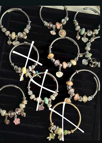 Accessorize  Bohem Gumus Charm Bileklik Seti