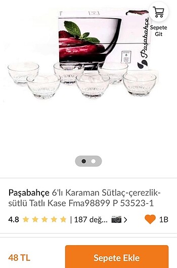 PAŞABAHÇE KASE