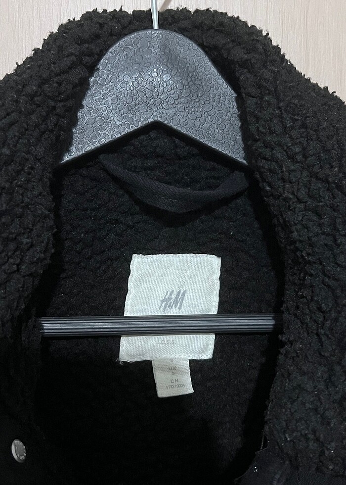 Erkek Siyah Kot Ceket H&M - Görsel 2