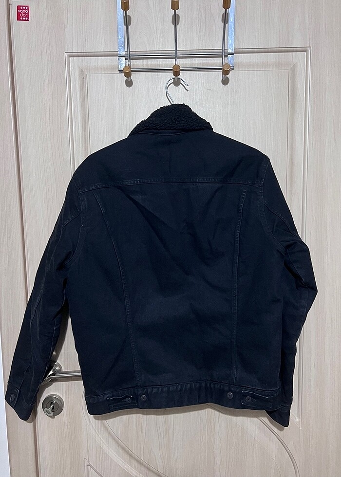 Erkek Siyah Kot Ceket H&M - Görsel 3