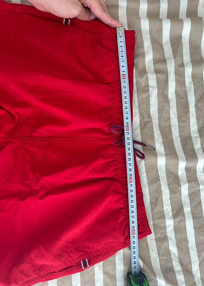 Erkek deniz şortu kırmızı - Görsel 4