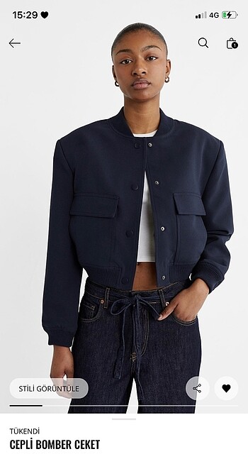 Stradivarius Stradivarius Cepli Bomber Ceket
