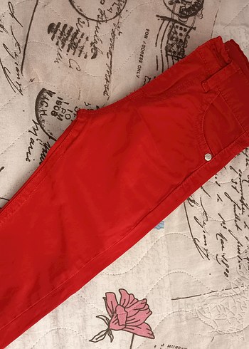 Only Erkek Çocuk Kırmızı dar paça pantolon