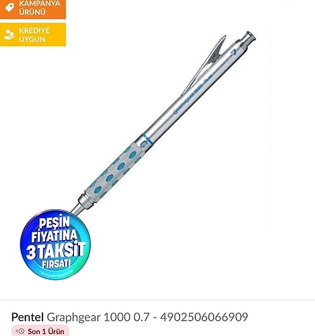 Pentel graphgear 1000, 0,7