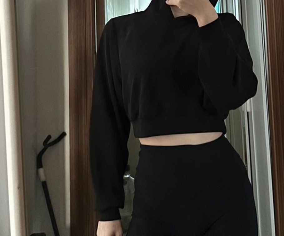 Oysho Modal kumaş crop Sweatshirt - Görsel 2