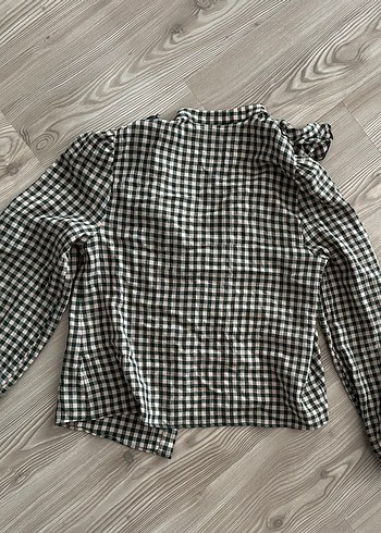 Zara kareli ekose gömlek - Görsel 4