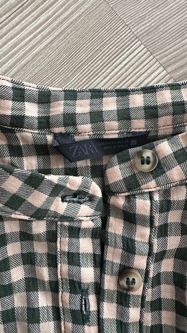 Zara kareli ekose gömlek - Görsel 2