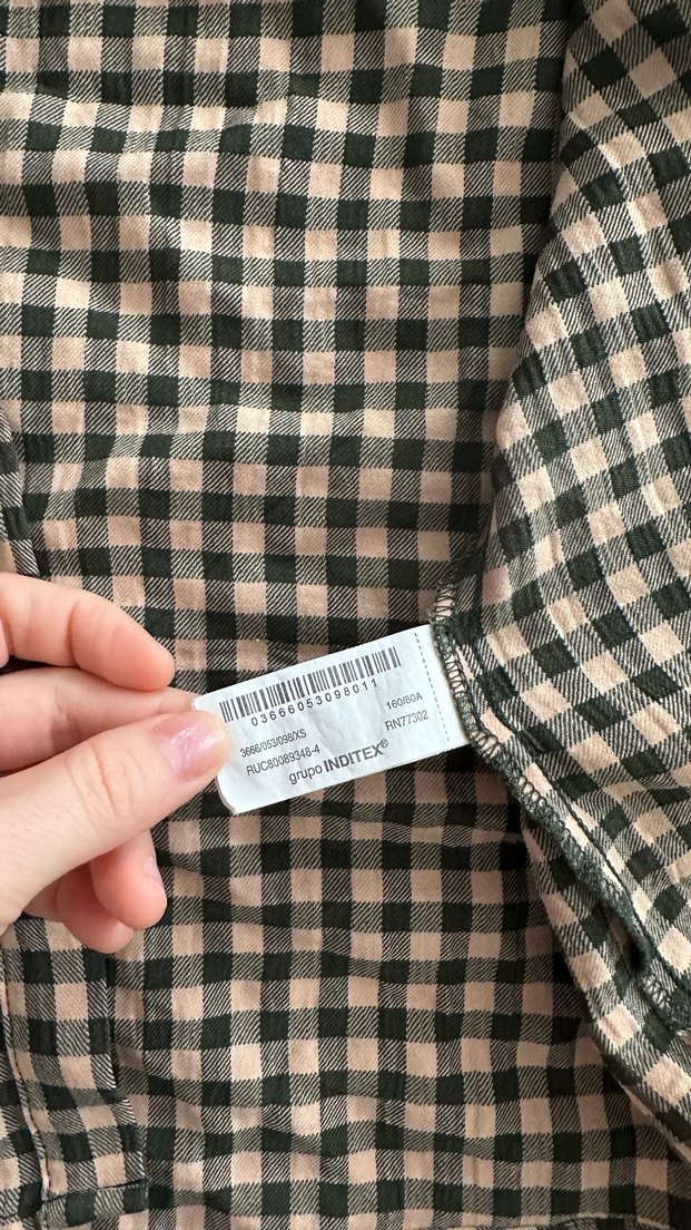 Zara kareli ekose gömlek - Görsel 3