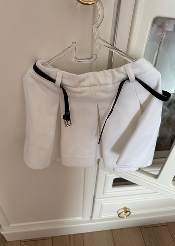 Zara Kız Çocuk Beyaz ceket etek takım - Görsel 2