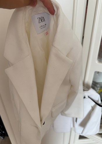 Zara Kız Çocuk Beyaz ceket etek takım - Görsel 3