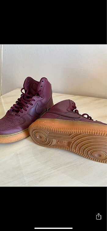37,5 Beden bordo Renk Nike air force 1