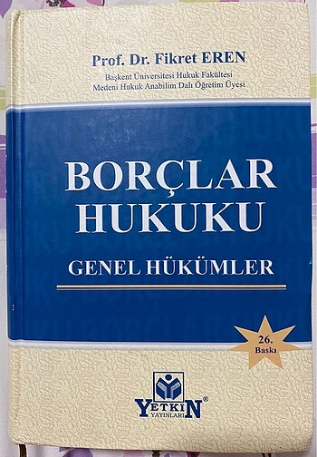 Borçlar Hukuku Genel Fikret Eren