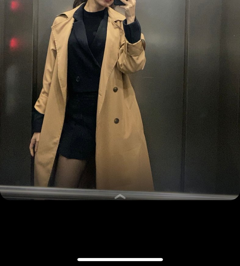 Stradivarius Düğmeli Kadın camel Trençkot - Görsel 4