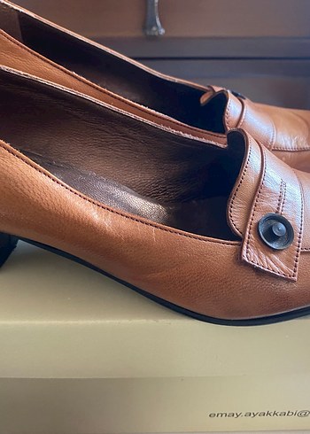 Deri Topuklu Ayakkabı - Görsel 2