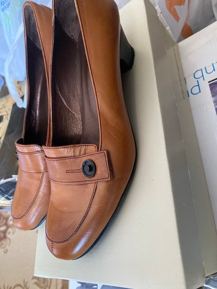 Deri Topuklu Ayakkabı - Görsel 3