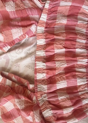 Pembe Kareli Bluz - Görsel 6