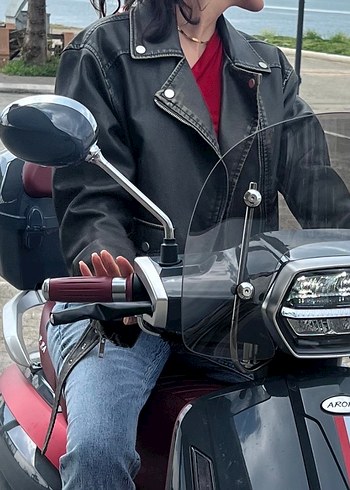 Eskitme Deri Ceket - Görsel 2